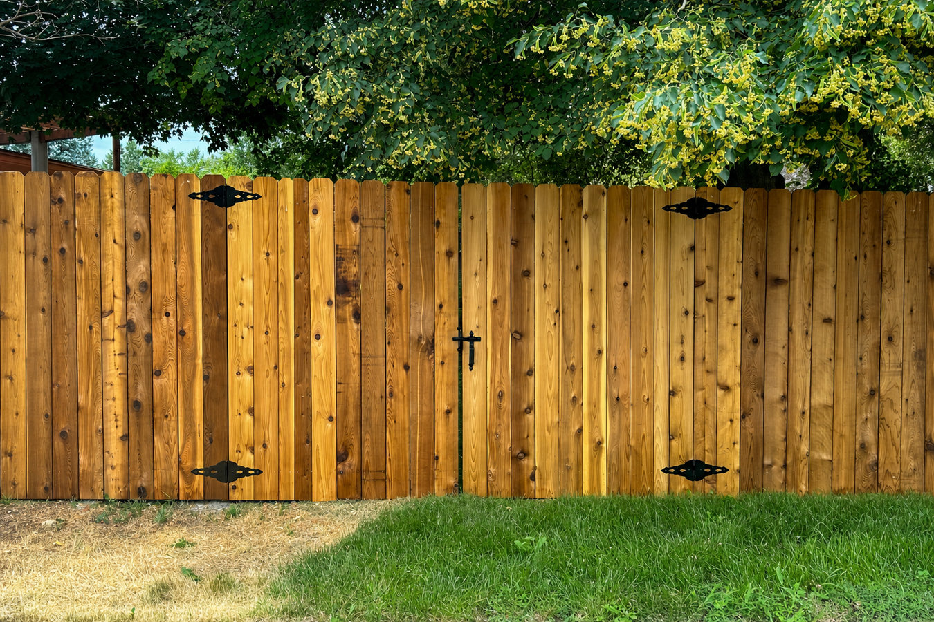Privacy fence installation
